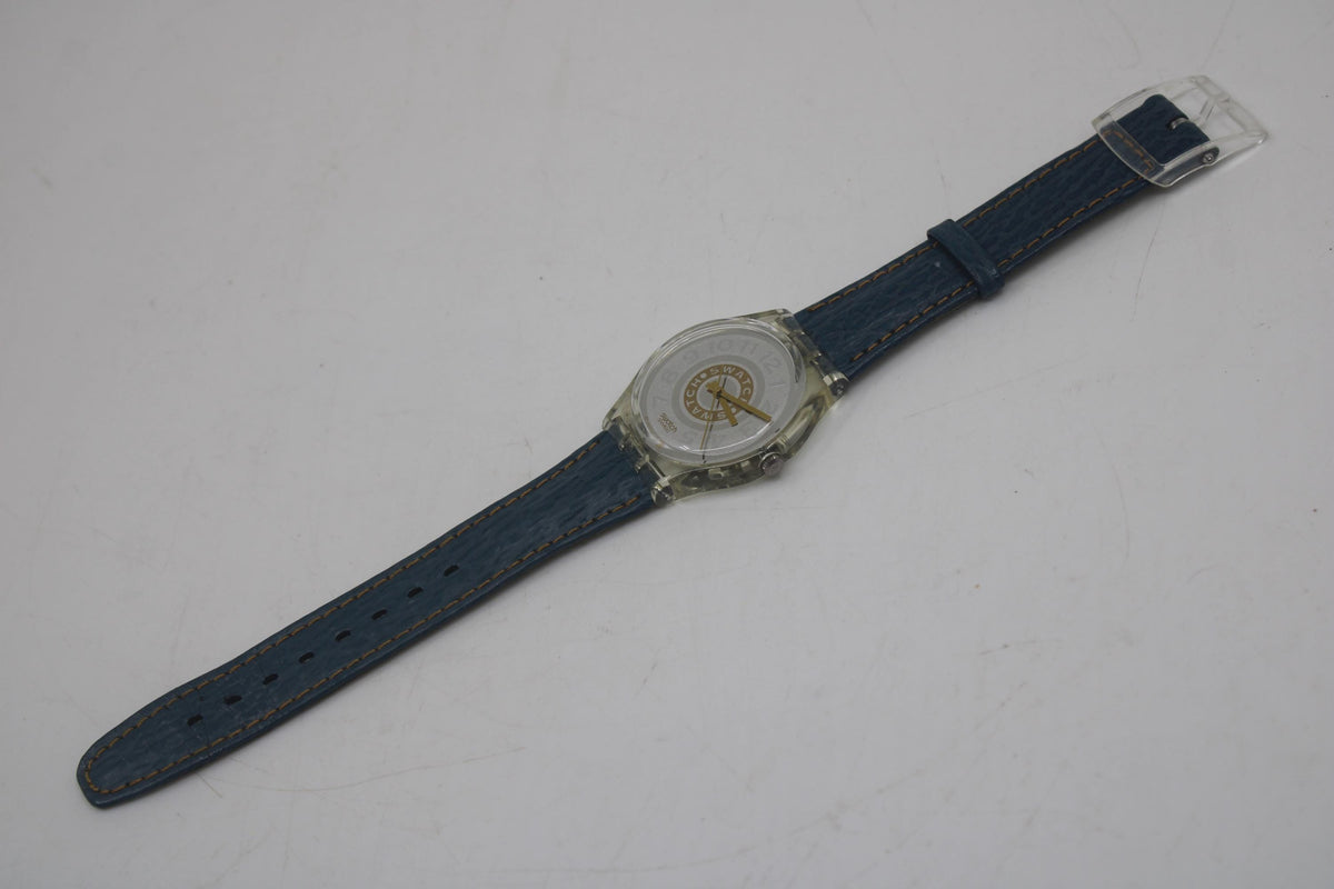 Vintage Gents, 34mm. Swatch, Delave, GK145, new old stock, unused, working