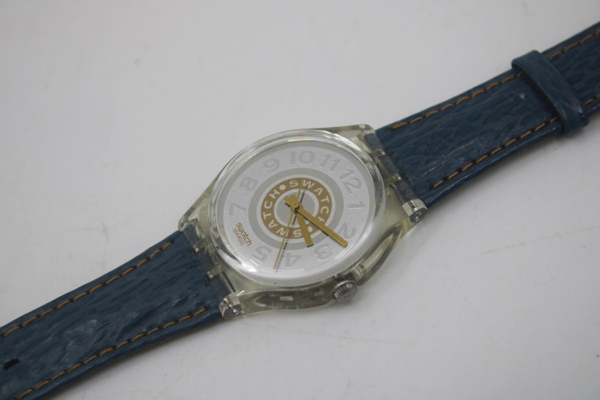 Vintage Gents, 34mm. Swatch, Delave, GK145, new old stock, unused, working