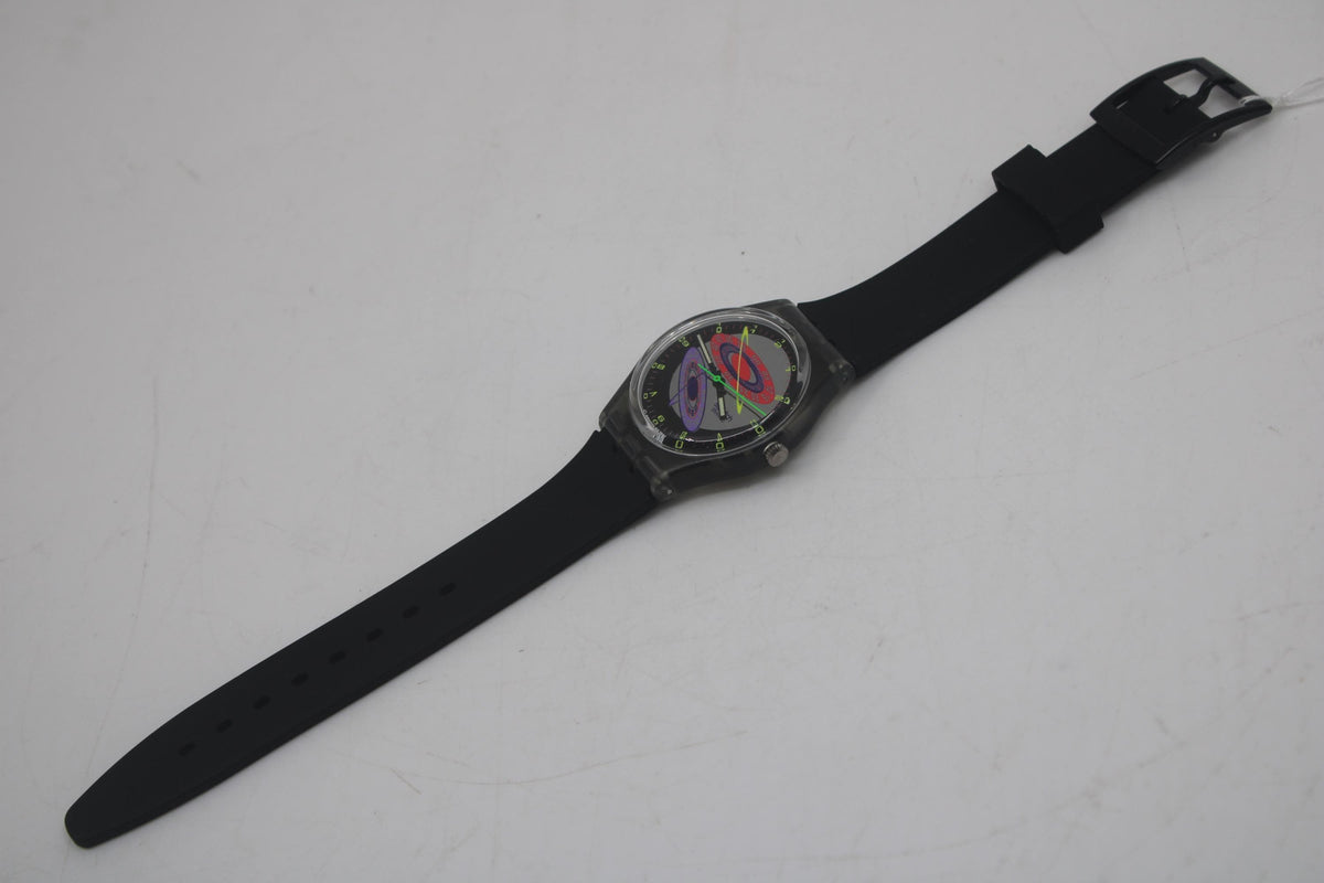 Vintage Gents Swatch, Silver Planet, GM112, New Old Stock, Unworn, working