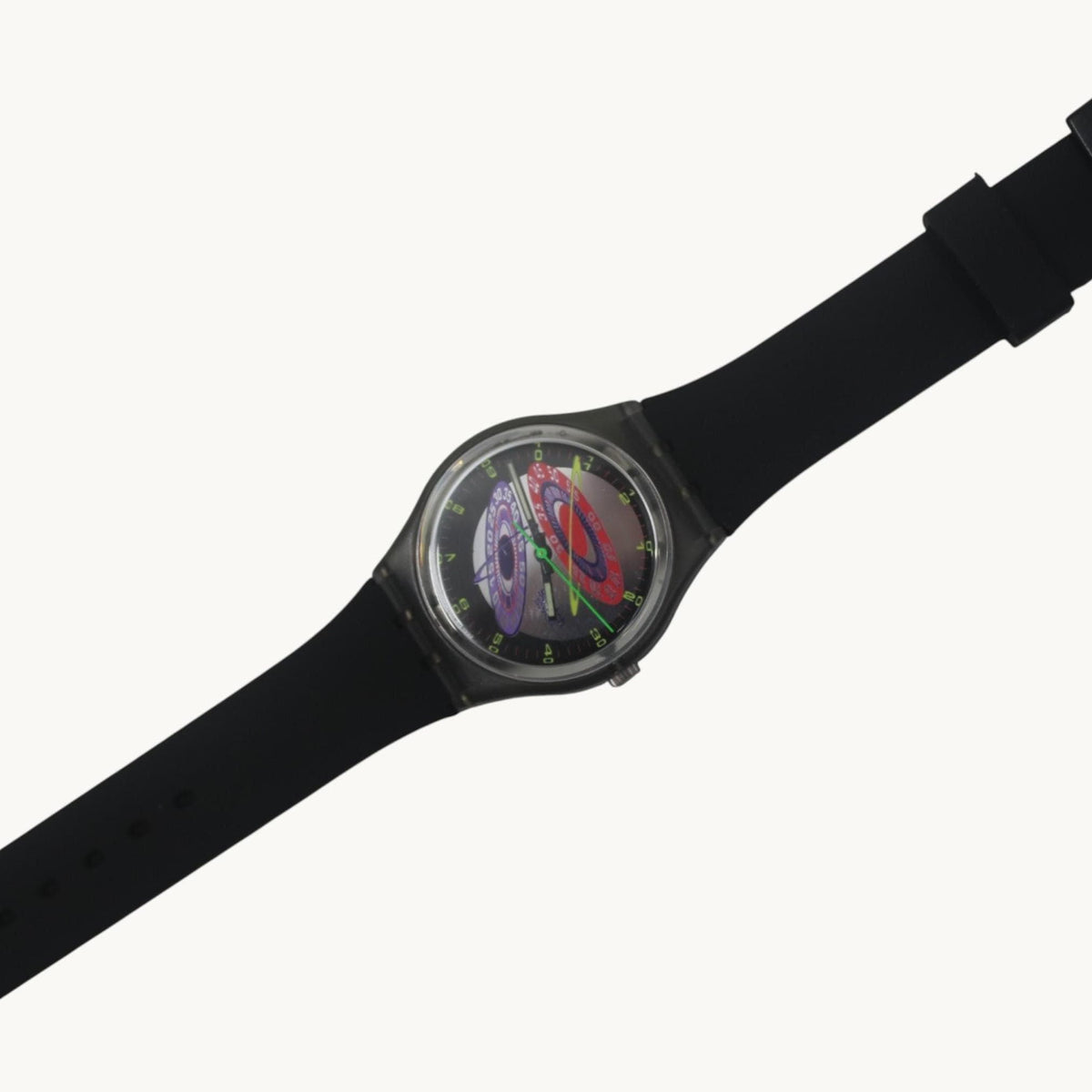Vintage Gents Swatch, Silver Planet, GM112, New Old Stock, Unworn, working