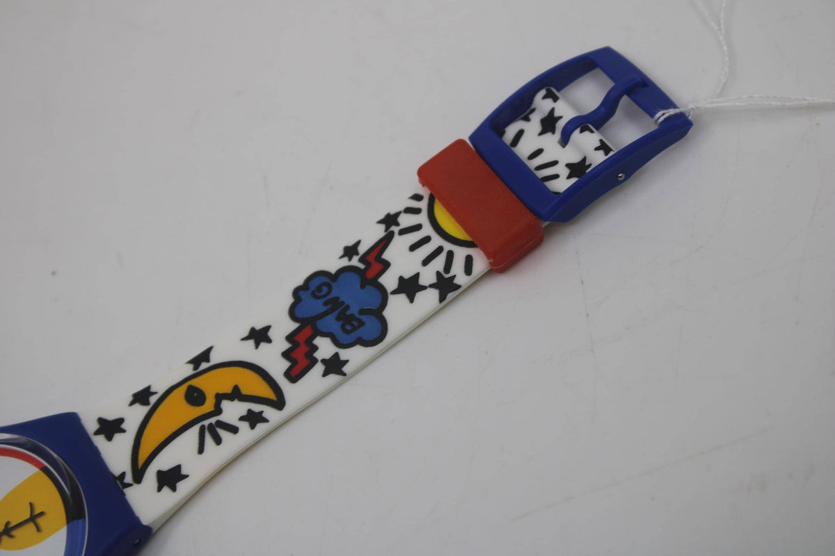 Gents 34mm Swatch, Space People, GN134, New Old Stock, Never Worn, working with original strap