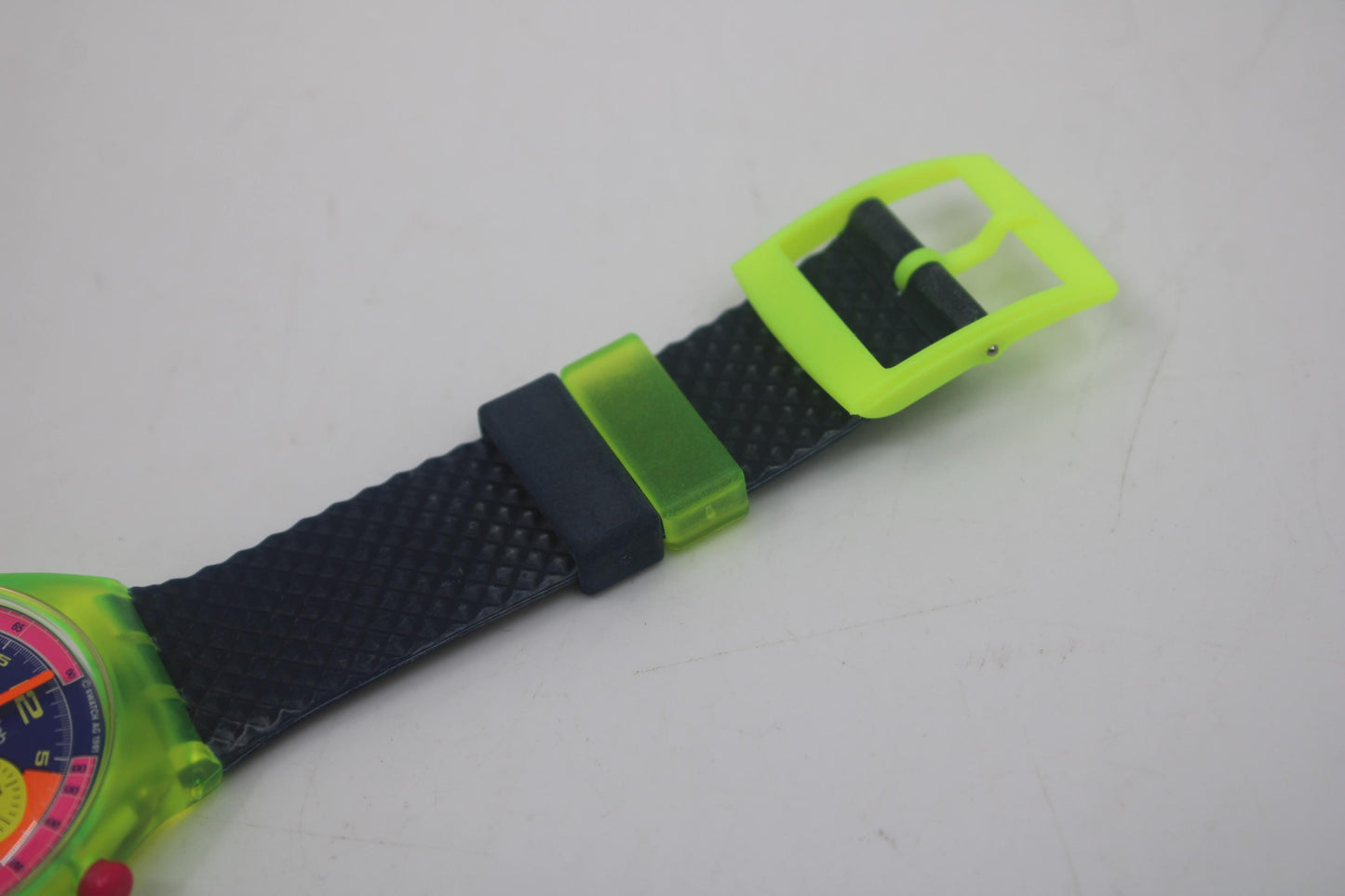 Swatch, Grand Prix, wristwatch, SCJ101, Prade, Fluorescent Chronograph, Original Strap