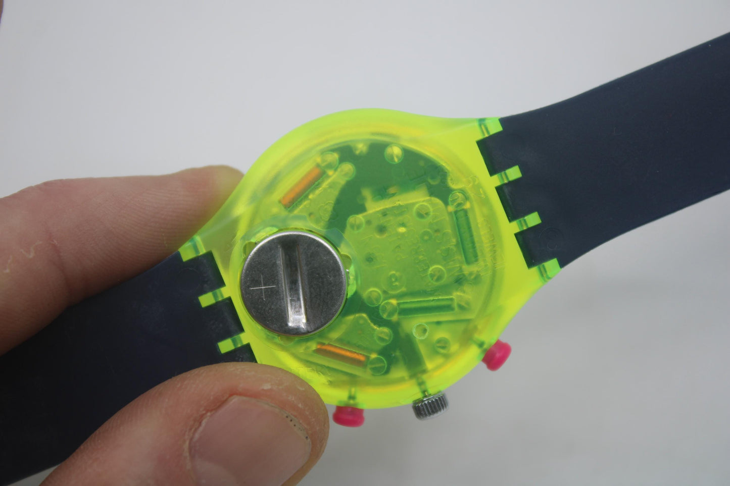 Swatch, Grand Prix, wristwatch, SCJ101, Prade, Fluorescent Chronograph, Original Strap