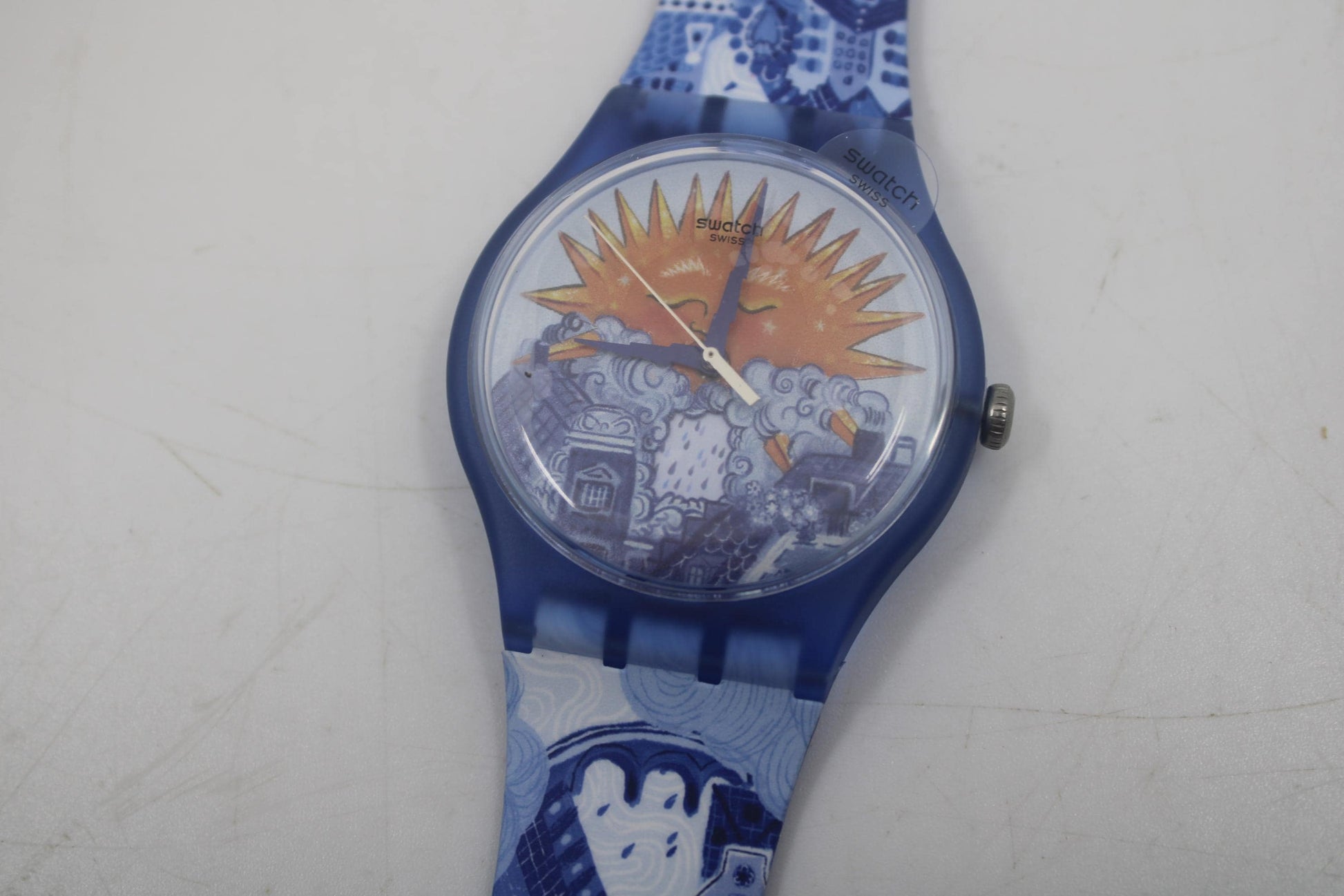 Swatch New Gent, 41mm, Amsterdam Destination Art Special, A Promise Of Sun, new, never used