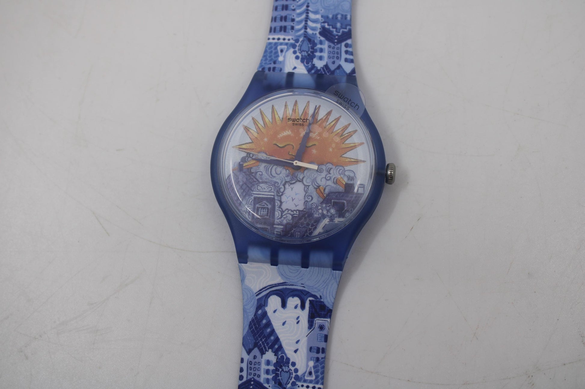 Swatch New Gent, 41mm, Amsterdam Destination Art Special, A Promise Of Sun, new, never used