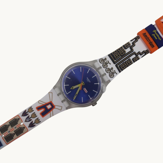 Swatch New Gent 41mm, destination Special, Tulips uit XXX Amsterdam SUOZ714 Limited, new and unworn