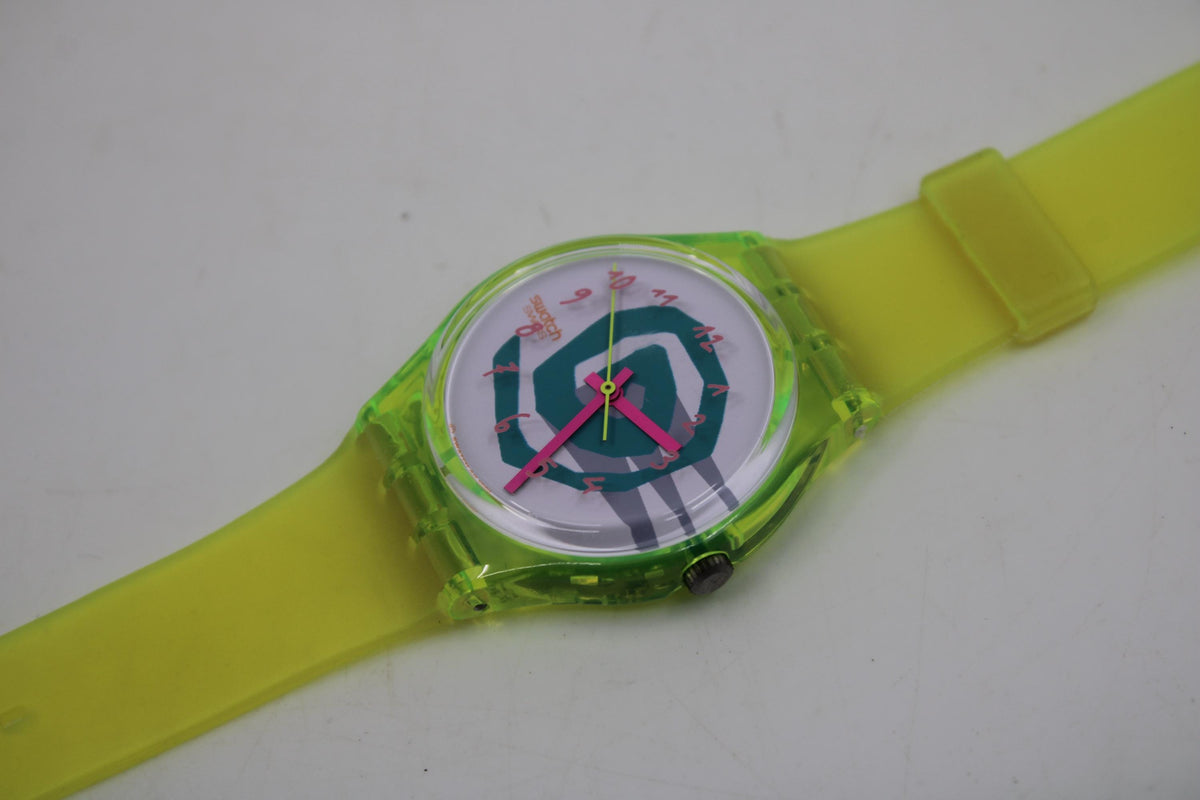 Vintage Gents Swatch, Bikini, GJ105, new old stock, unused, working