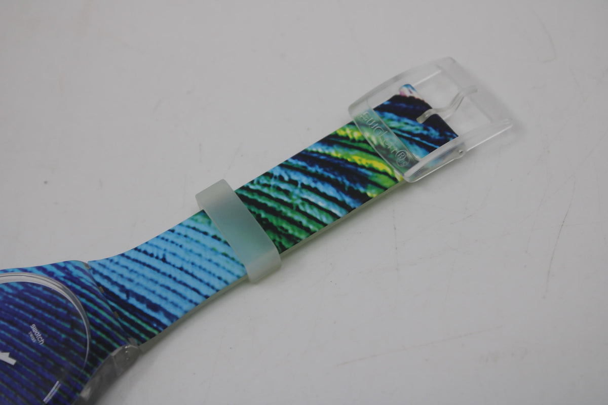 Swatch Watch New Gent, 41mm, Peacobello, SUOK113, Working, New Old Stock, Never Worn