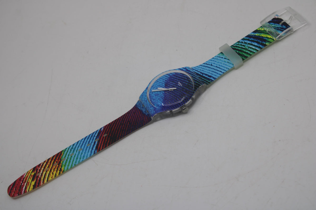 Swatch Watch New Gent, 41mm, Peacobello, SUOK113, Working, New Old Stock, Never Worn