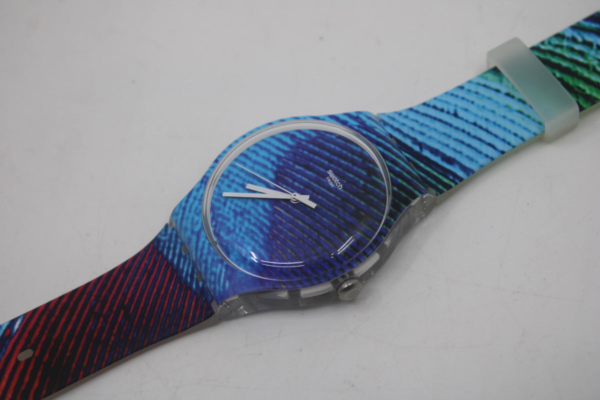 Swatch Watch New Gent, 41mm, Peacobello, SUOK113, Working, New Old Stock, Never Worn