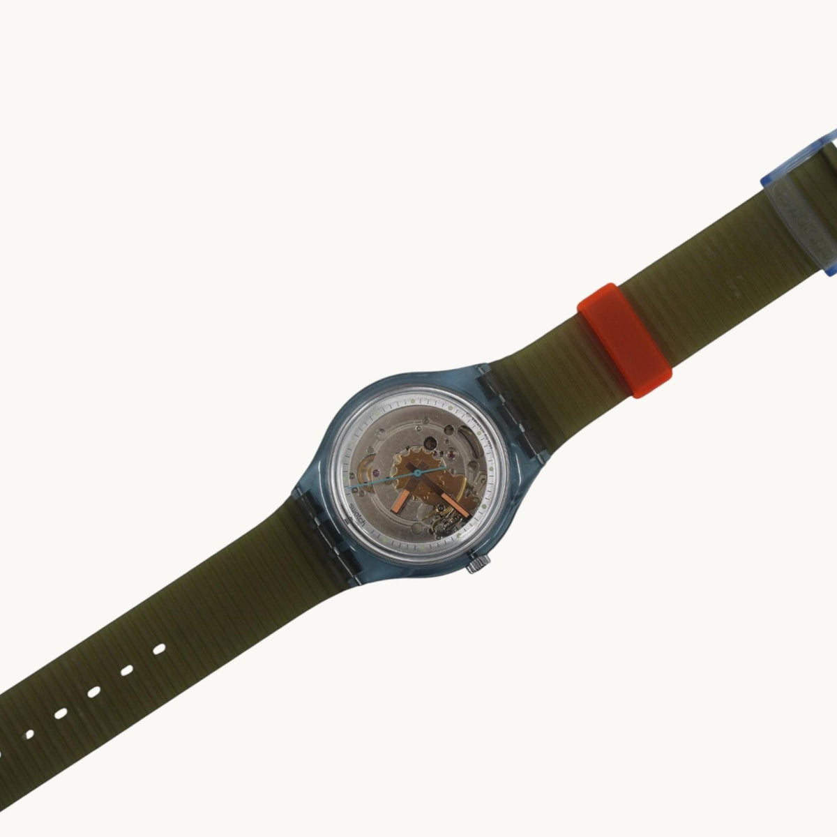 Swatch vintage Automatic watch, Blue Matic, SAN100, new old stock, never worn