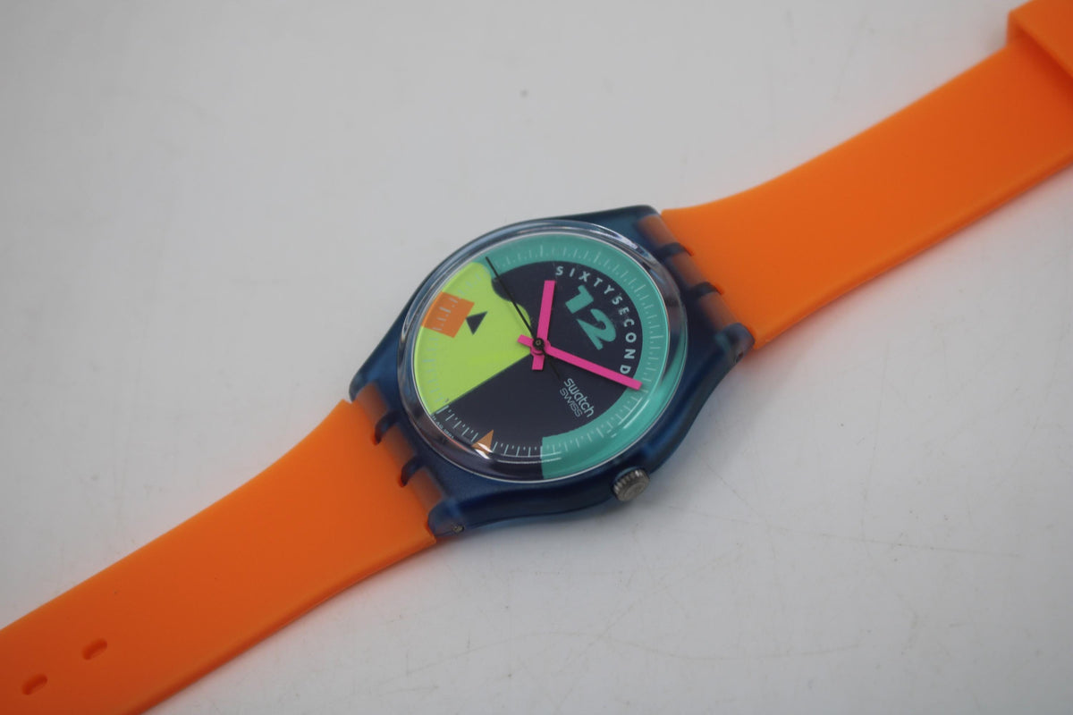 Gents Swatch, Nosewheelie, GN115, New Old Stock, Never Worn, working