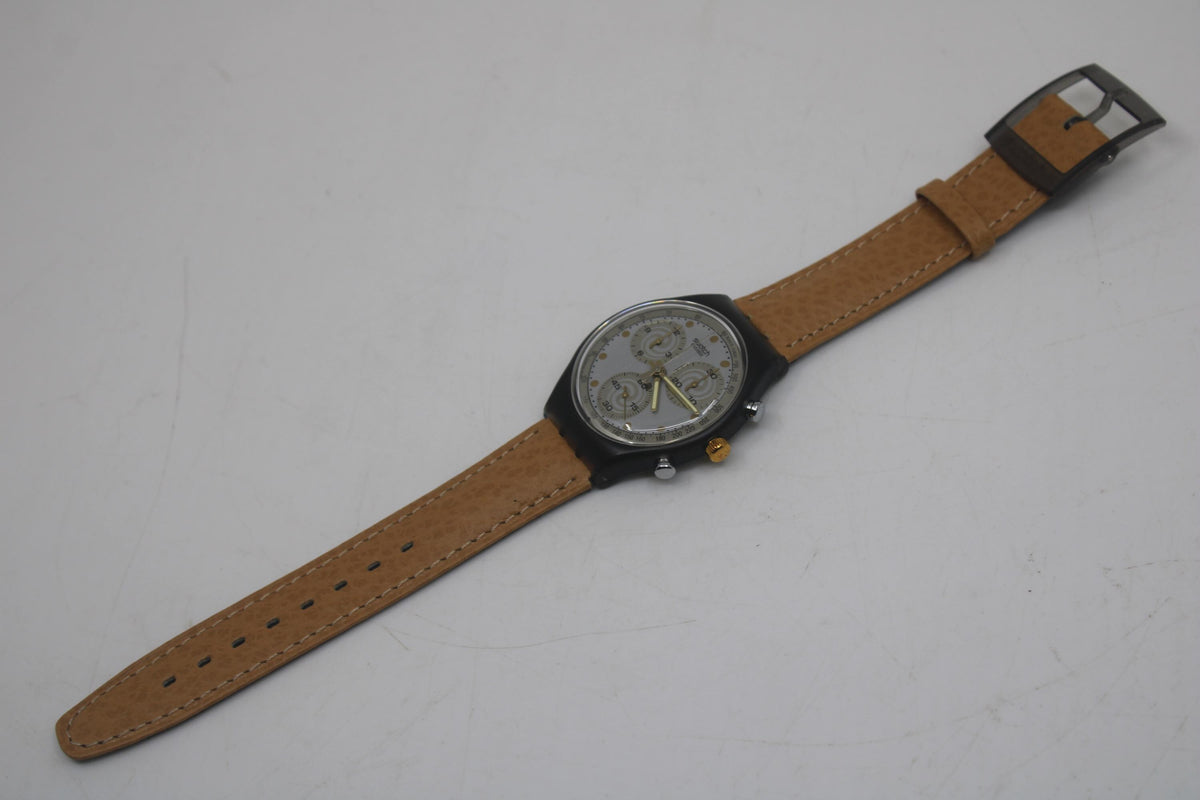 Vintage Chrono Swatch, Sirio, SCM101, Unworn, Working, Original Strap