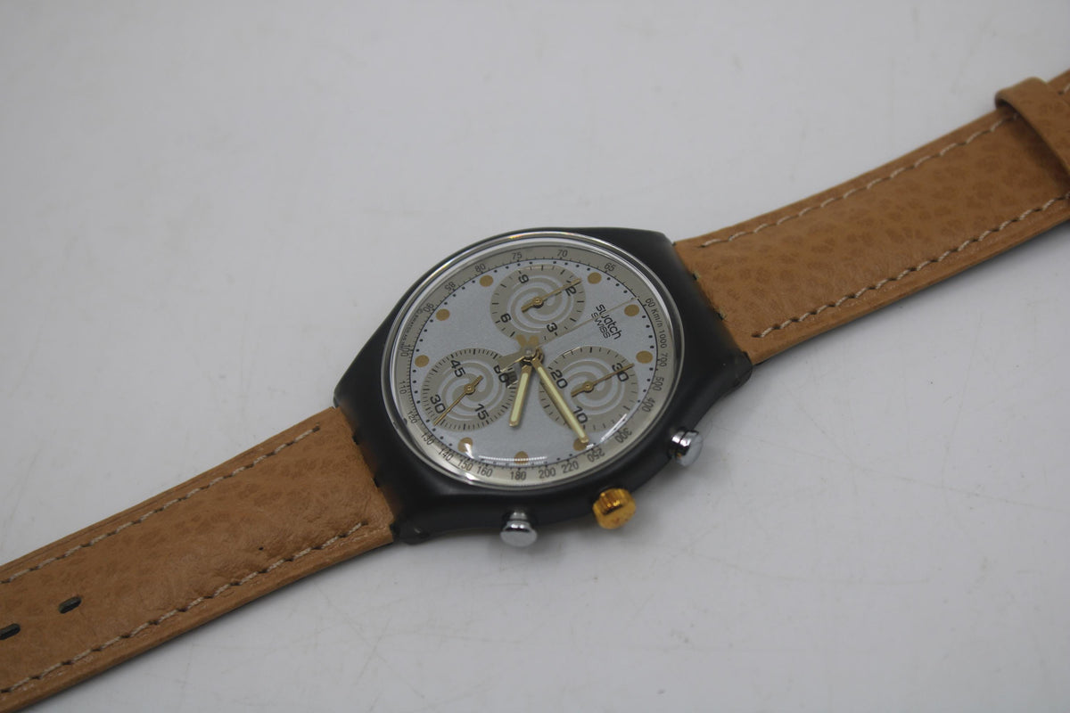 Vintage Chrono Swatch, Sirio, SCM101, Unworn, Working, Original Strap
