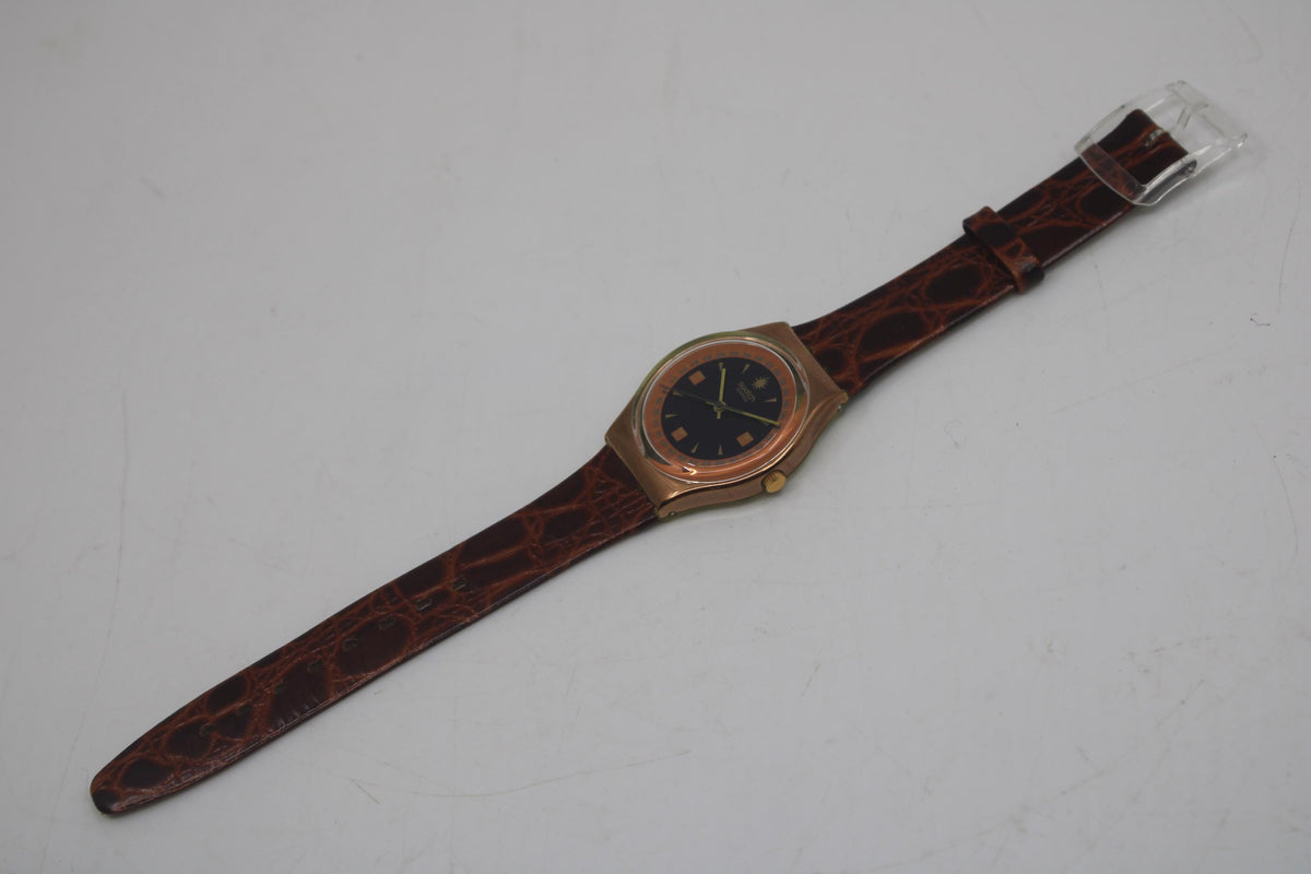 Vintage Gents 34mm Swatch, PDG, GX122, new and unworn, working