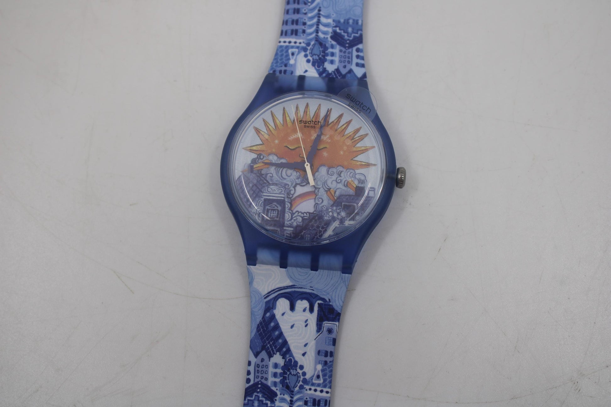 Swatch New Gent, 41mm, Amsterdam Destination Art Special, A Promise Of Sun, new, never used