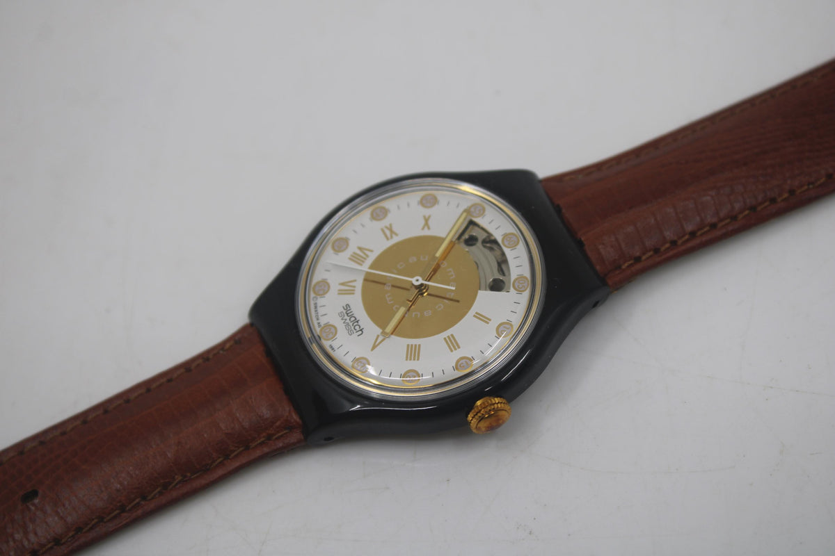 Swatch vintage Automatic watch, 5th Avenue, SAB101, new old stock, never worn
