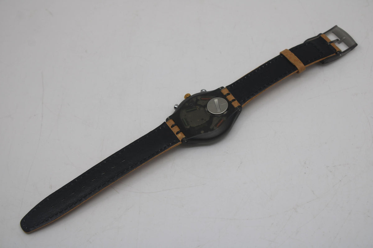 Vintage Chrono Swatch, Sirio, SCM101, Unworn, Working, Original Strap