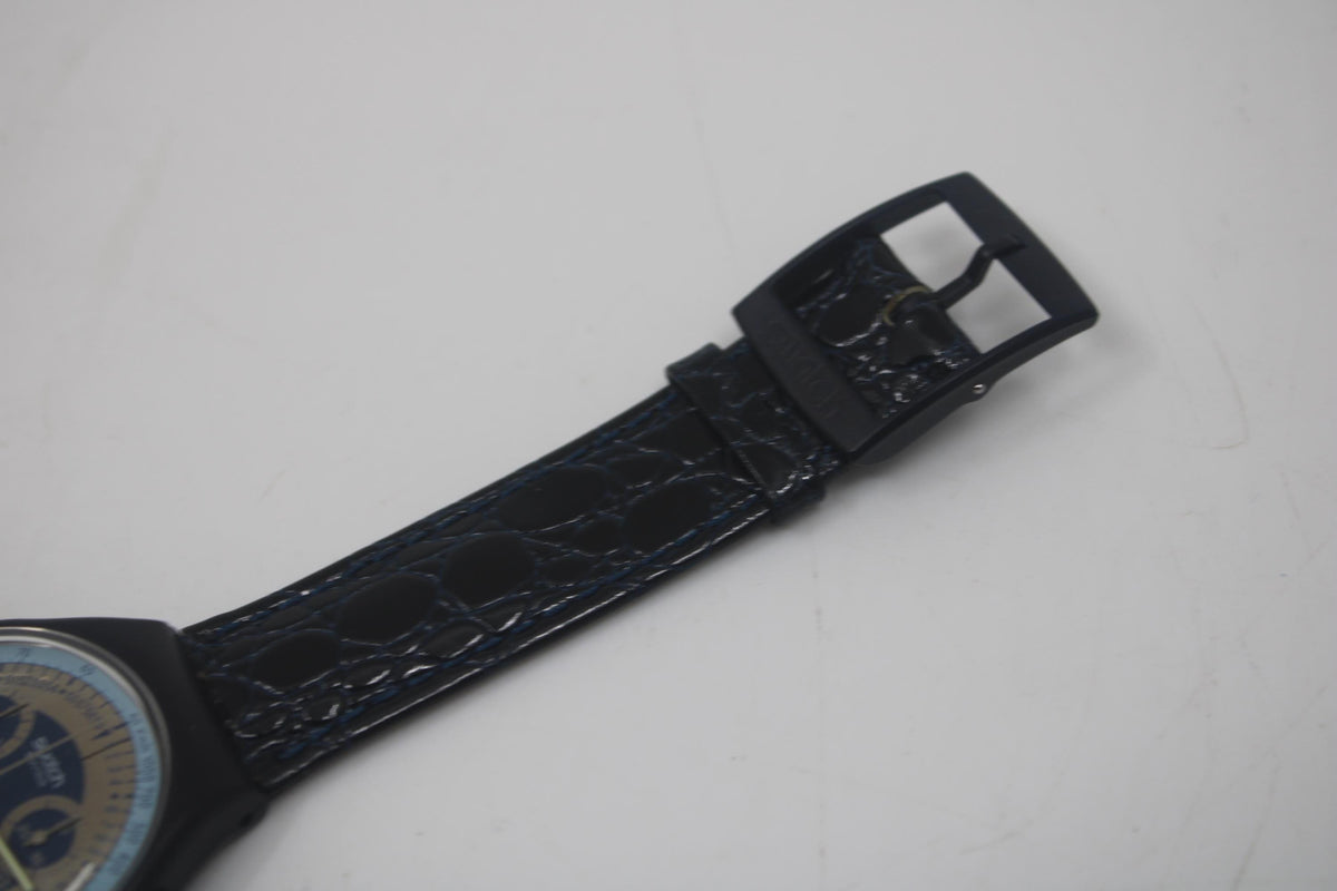 Vintage Chrono Swatch, Silver Star, SCN102, Unworn, Working, Original Strap