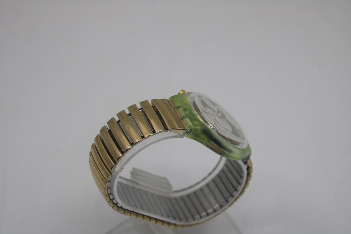 Vintage Chrono Swatch, Golden Globe, SCG100, Unworn, Working, Original Strap