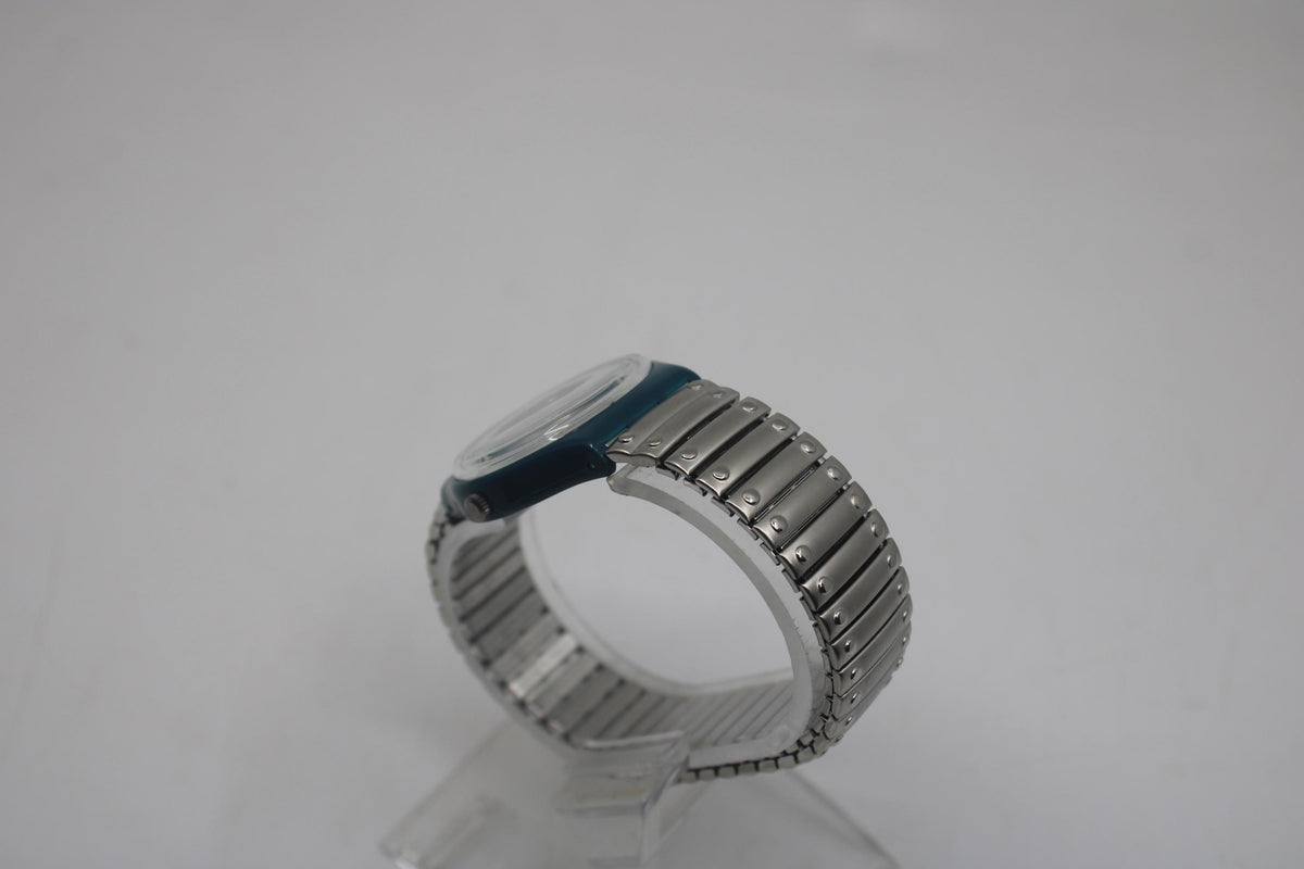 Vintage Gents Swatch 34mm, Steel Lite, GG403/404, unused, unworn, working