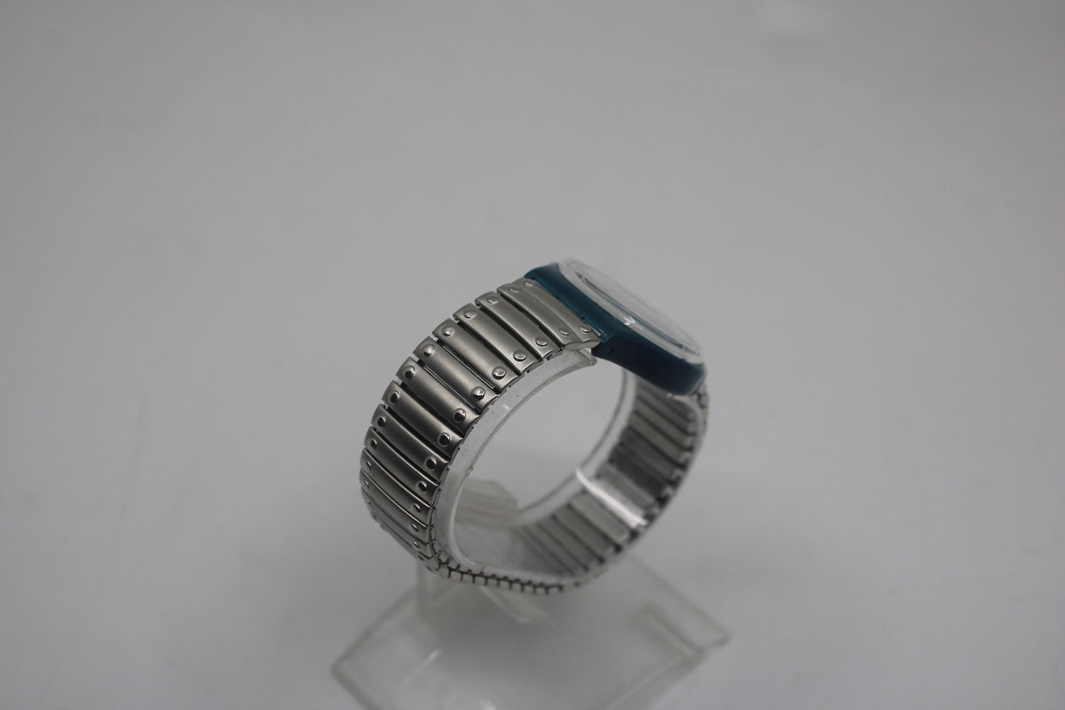 Vintage Gents Swatch 34mm, Steel Lite, GG403/404, unused, unworn, working
