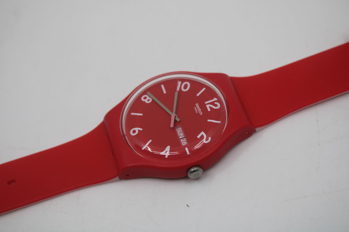 Vintage New Gents Destination Swatch, Moin Moin Hamburg, SUOR705C, in Mint Condition, working