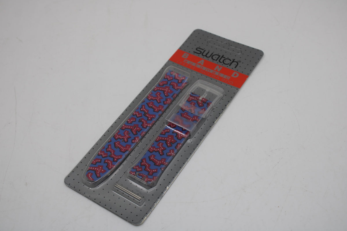 Vintage Swatch Strap, 17mm, Wild Card, Chrono, SCK100, carded, collectors item