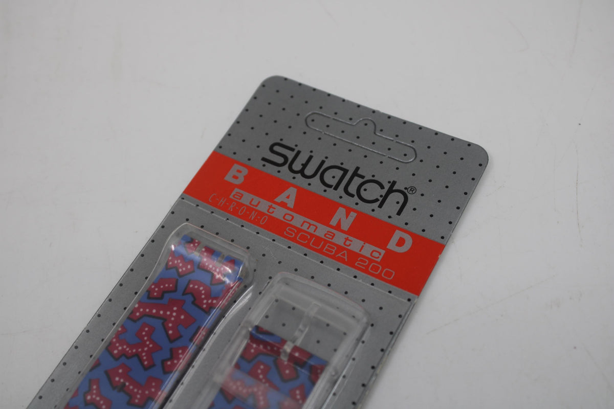 Vintage Swatch Strap, 17mm, Wild Card, Chrono, SCK100, carded, collectors item