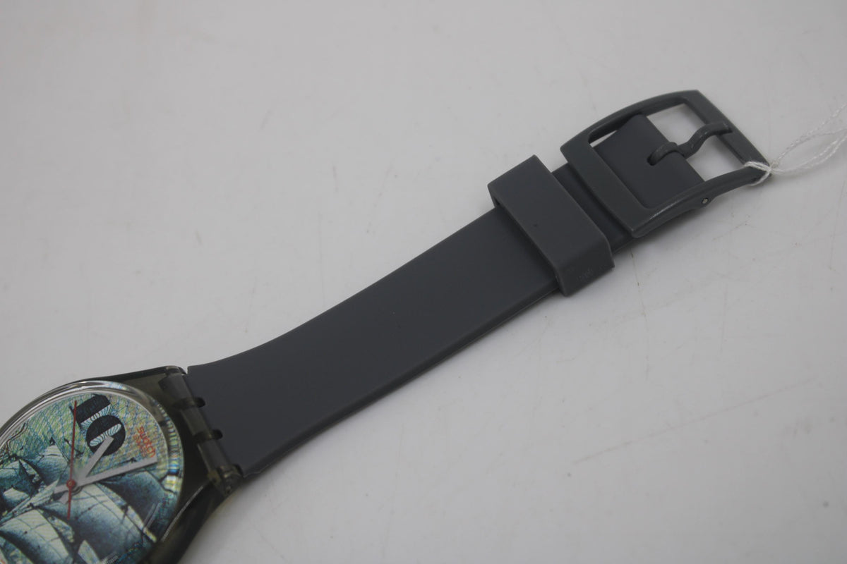 1991 Vintage Swatch watch 'Mark', GM106, new old stock, unworn, worn, new strap