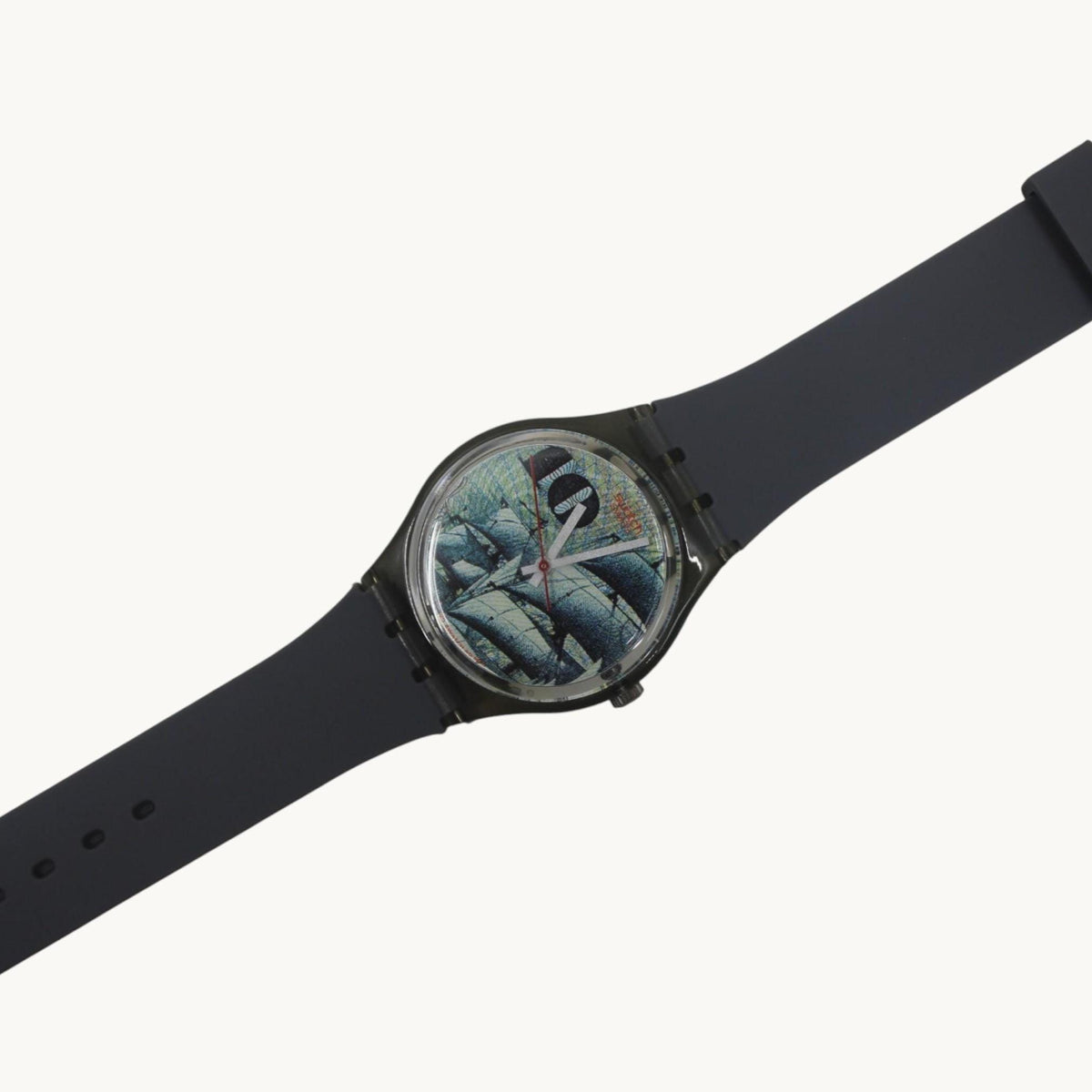 1991 Vintage Swatch watch 'Mark', GM106, new old stock, unworn, worn, new strap