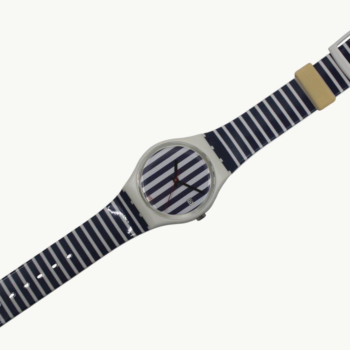 1988 Vintage Gents Swatch 'Deauville' GW111, new old stock, never worn, working, original strap