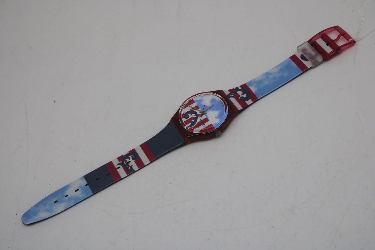 Vintage 34mm Gents Swatch, GR109, 1991, The Boss, new old stock, never worn, working