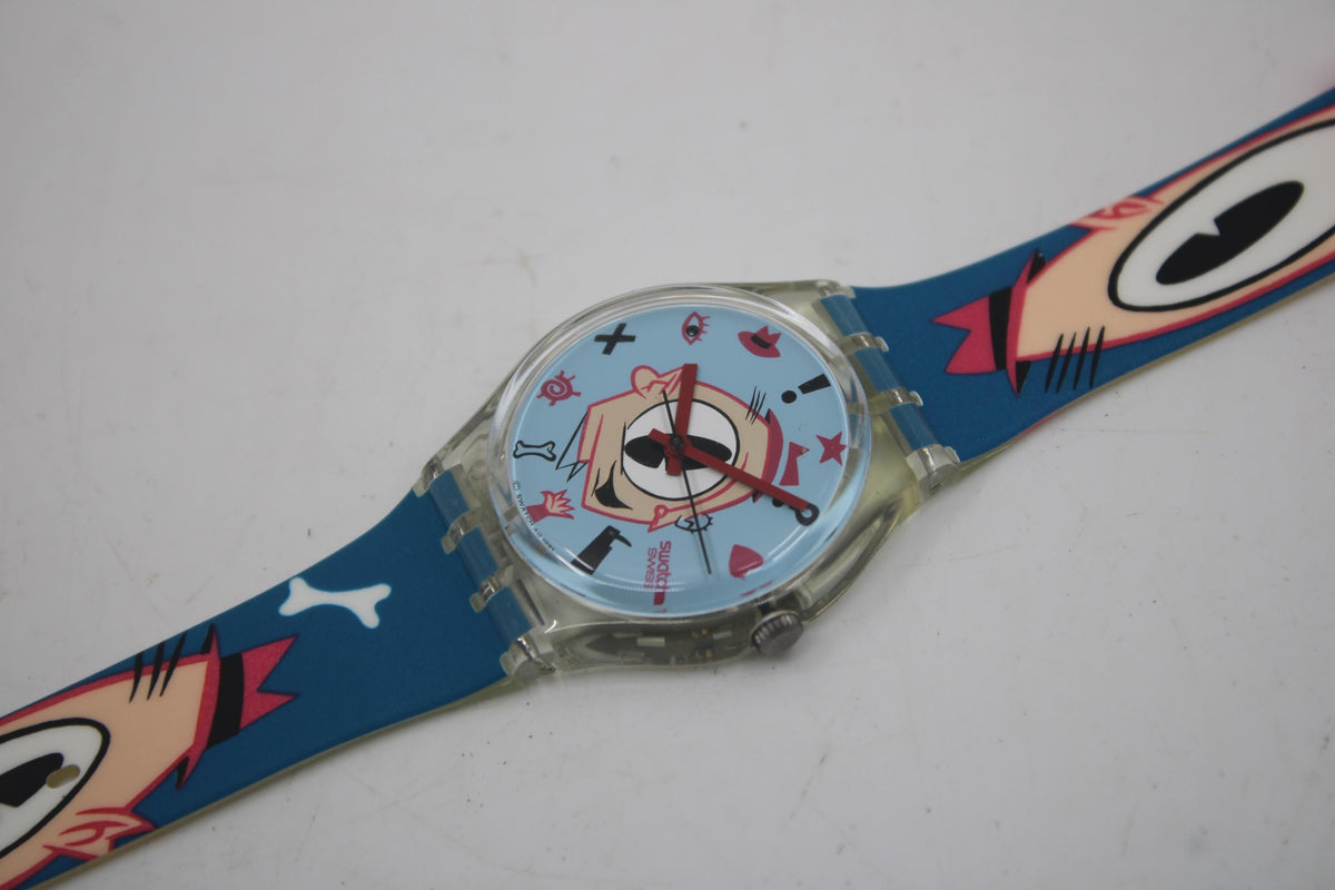 1991 Vintage Gents Swatch, Gulp!!! GK139, NEW OLD STOCK, Never Worn, working, with original strap