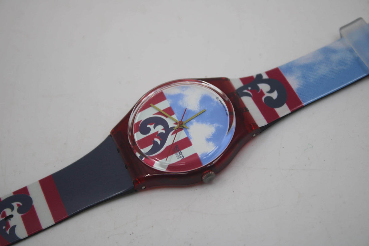Vintage 34mm Gents Swatch, GR109, 1991, The Boss, new old stock, never worn, working