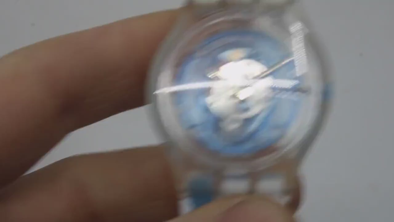 Vintage Swatch Jelly 'Swatch Blue' SUJK104C, mint, unworn condition, working fine, NO box
