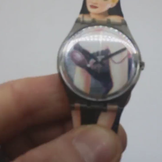 Swatch 34mm Gents, Lolita, GM128, In a Used Condition, working, original strap