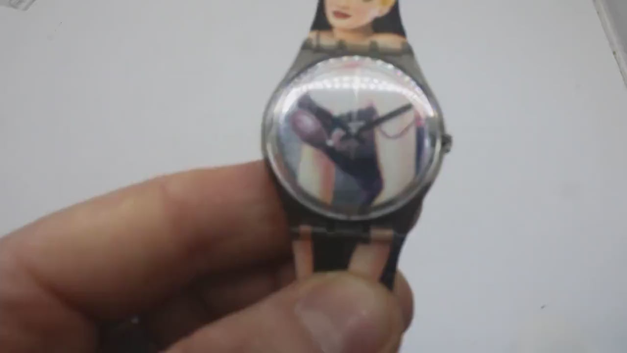 Swatch 34mm Gents, Lolita, GM128, In a Used Condition, working, original strap