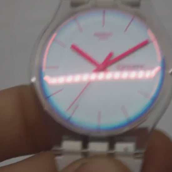 Vintage New Gents Swatch 'Polawhite'  SO29K704, in Near Mint Condition, working fine with the original strap