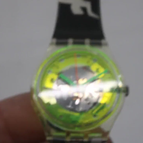 Vintage Gents Swatch 'Bermudas' GK133, NO box, New Old Stock, Unused, working, Original Strap
