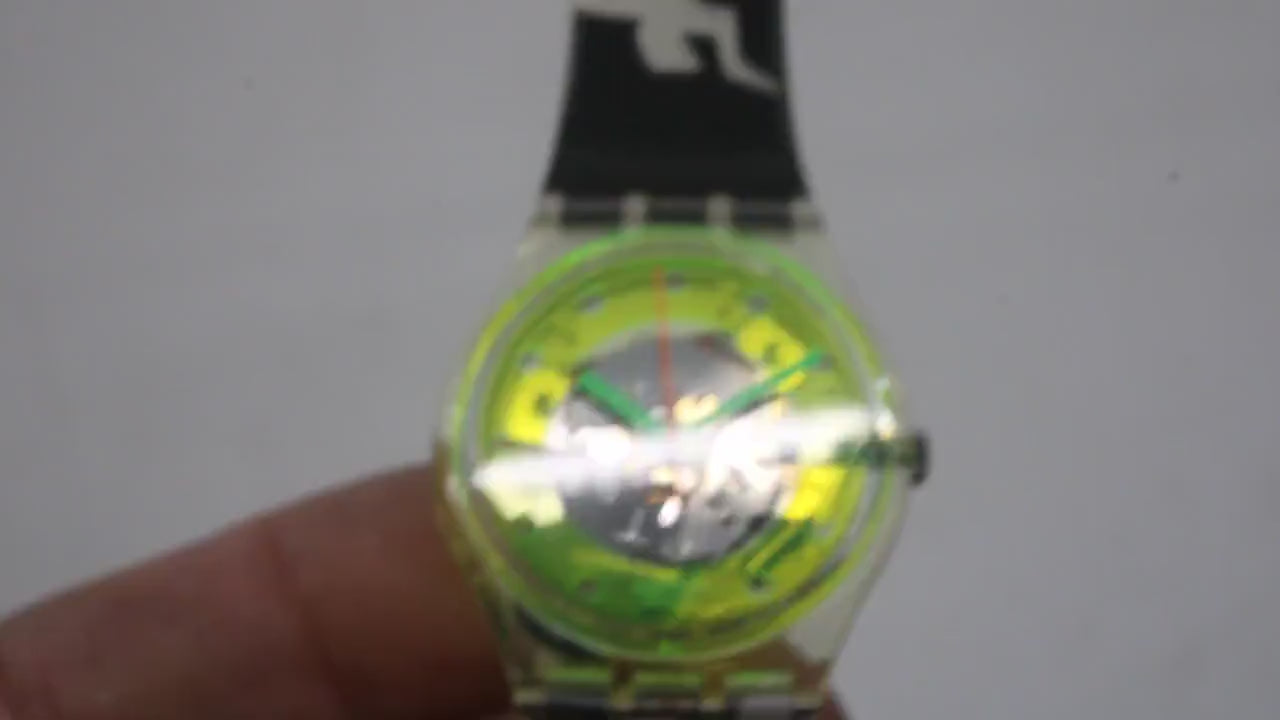 Vintage Gents Swatch 'Bermudas' GK133, NO box, New Old Stock, Unused, working, Original Strap