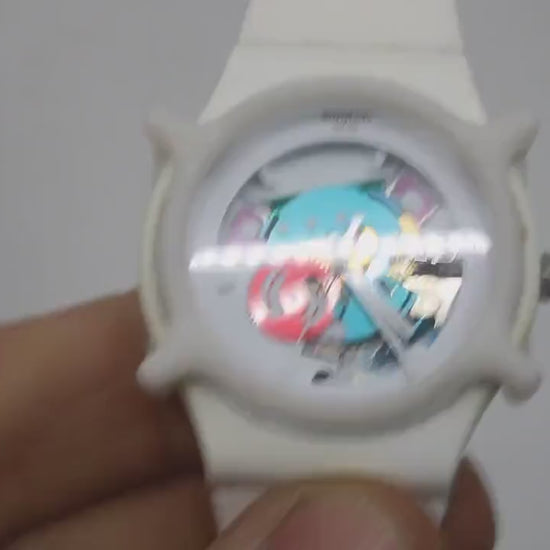 Swatch Watch 41mm New Gent 'White Lacquered' SUOW100, Original strap, Working 100% Nice, Used Condition, Guard is included