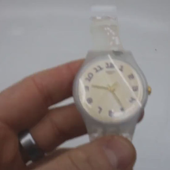 Swatch New Gent 41mm Shareholder Special BI ÜS SUOZ314, never worn, new old stock, never sold in stores