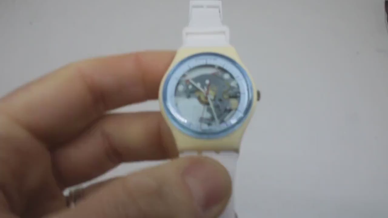 Swatch 34mm Gents, White Knight, GW110, nice, used condition