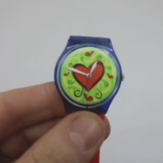 1997 Swatch Gents 'Love bite' GN176, nice used condition, working