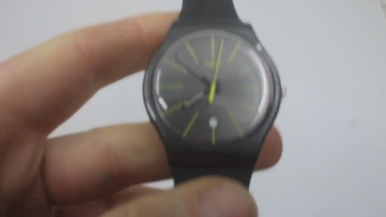 Swatch Watch New Gent 'Charcolazing' SUOB404, Working fine New Old Stock, Never Worn