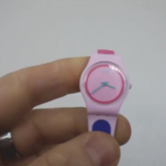 Ladies Swatch 25mm, Kauai, LP140, working, MINT condition, original long, double wrap strap