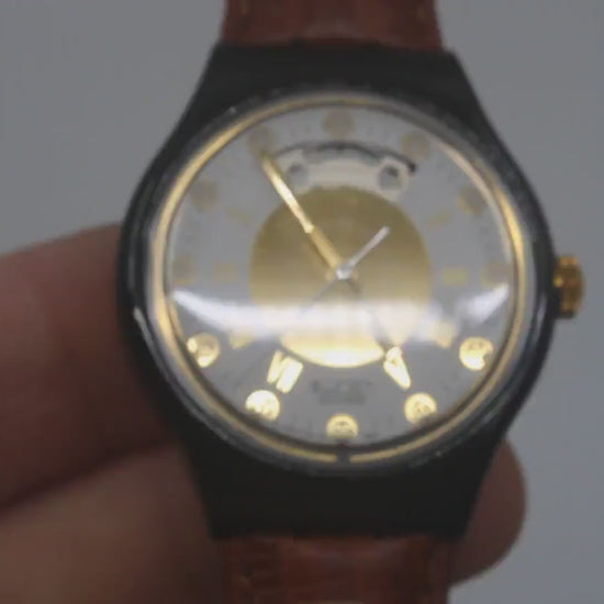 Swatch vintage Automatic watch, 5th Avenue, SAB101, new old stock, never worn