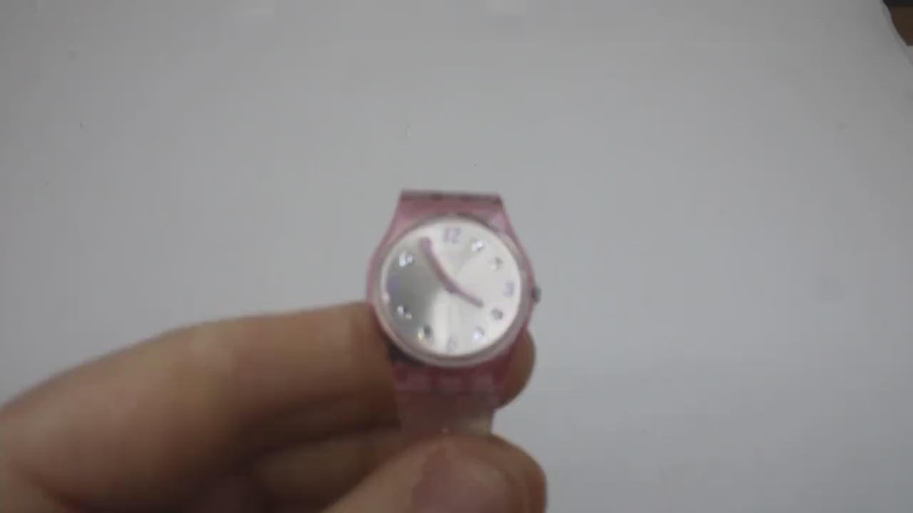 Swatch Ladies 25mm, Brillante, LP132, working, original long, double wrap strap