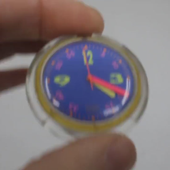 PopSwatch, Large, PWP100, Running, nice, used condition, NO strap, watch + ring only